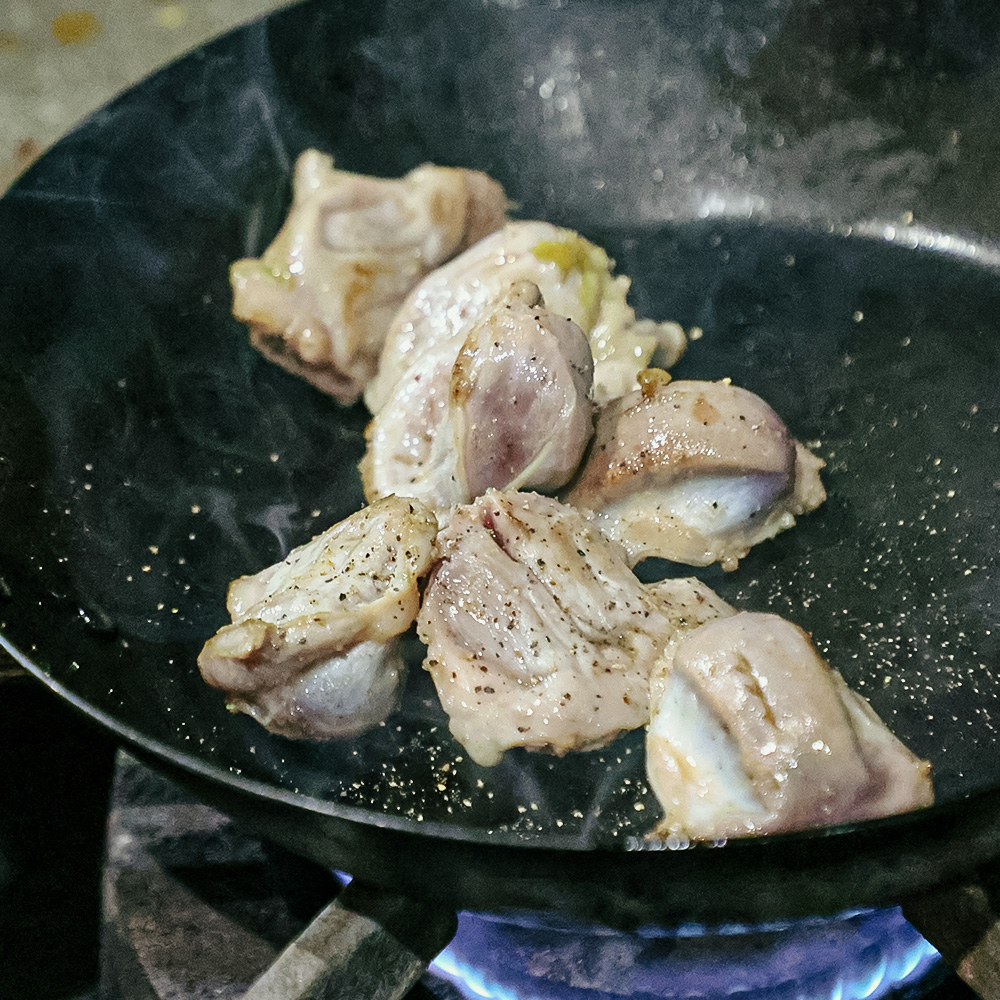 砂肝の炒め物